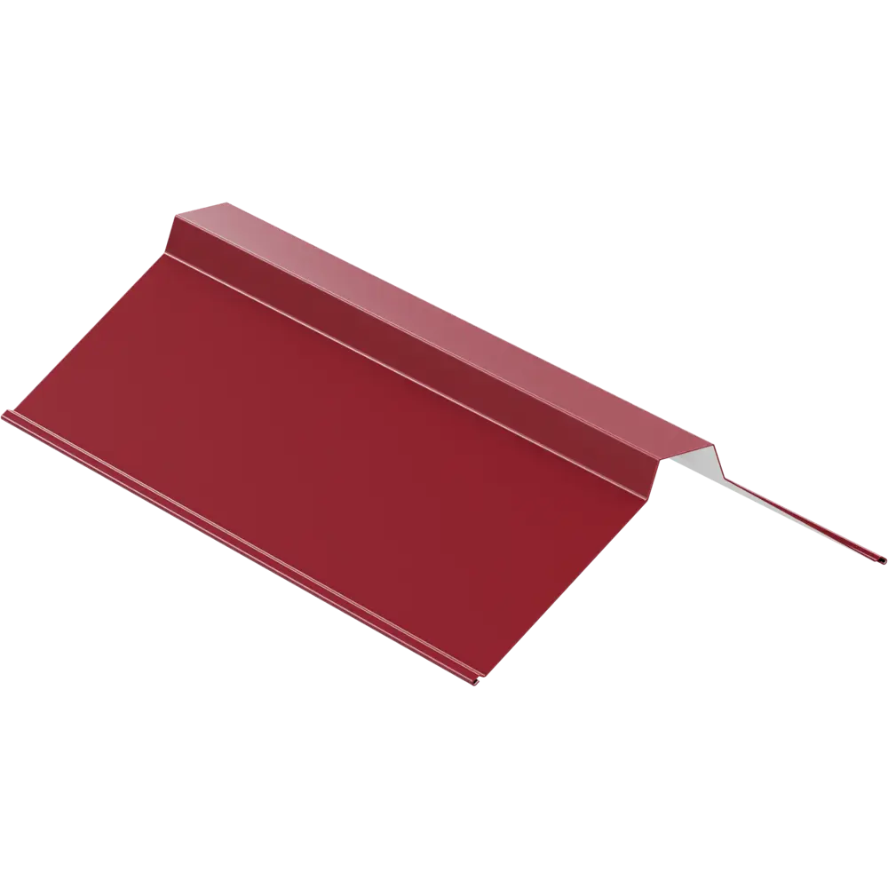 Планка конька плоского 30x115x2000 мм 0.4 мм RAL 3005 вишневый ВЕГА STLM-2203821