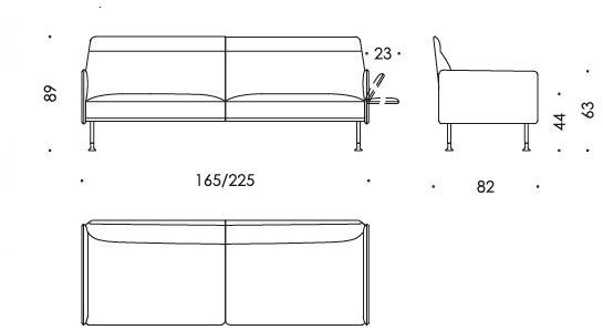 Wittmann 2-х местный диван Melange sun-id-1446092 - Вид №2