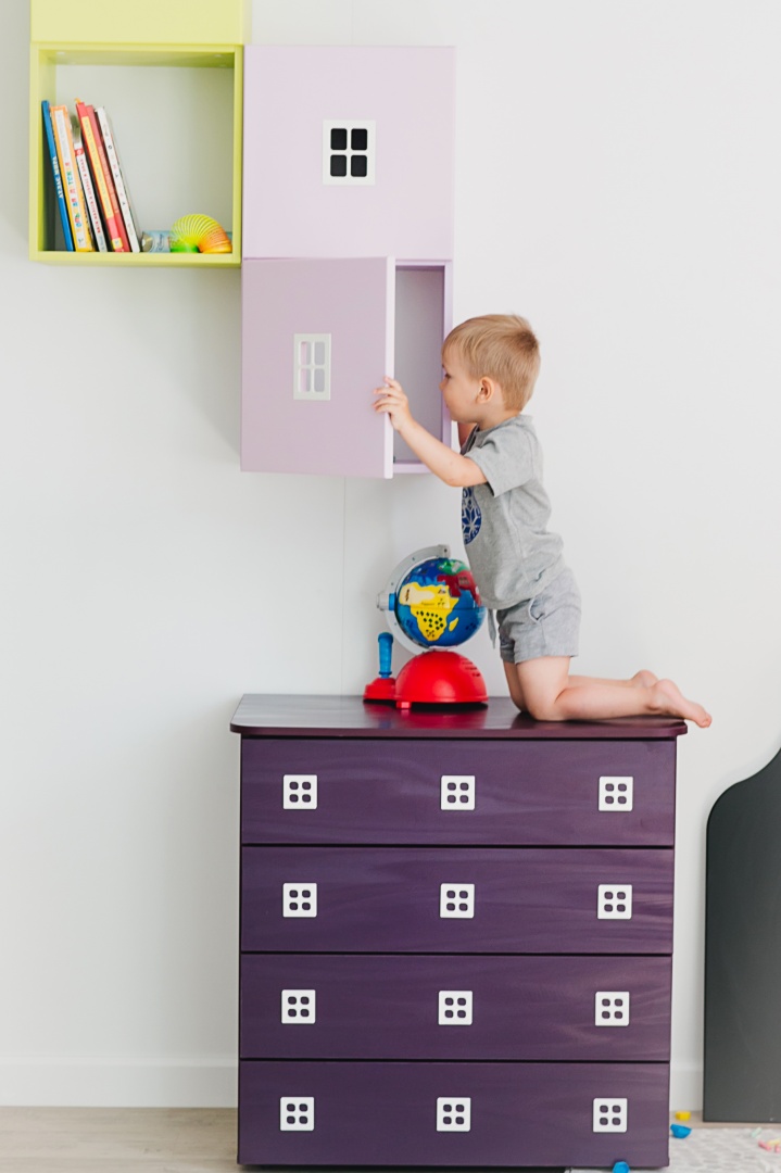 Комод детский с 4 ящиками и декором "Амстердам" МАНДАРИН АМСТЕРДАМ 179544 Бежевый Santreyd  - Вид №10