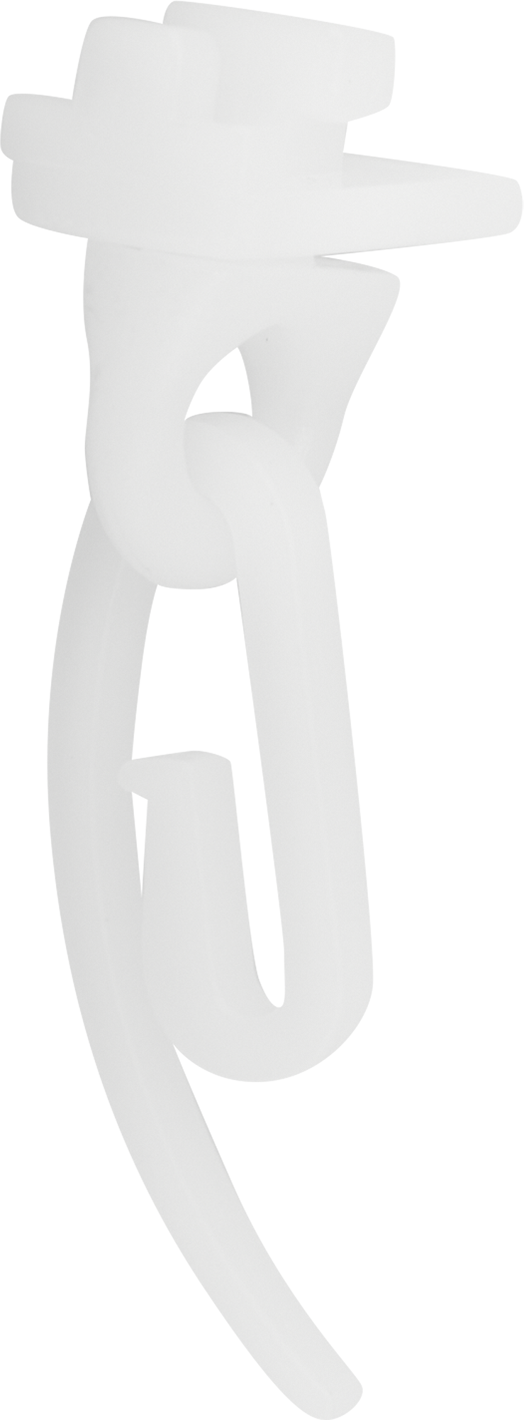 Глайдер с крючком и стопор для штор INSPIRE 22 шт, белый 86198819 STLM-0066757