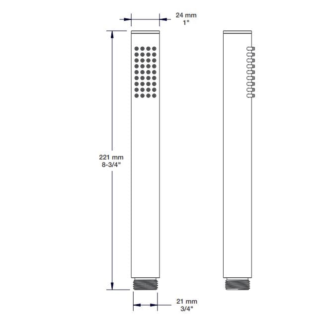 Термостатический набор для душа с душем BARIL Flora B47 ARCH-00076719 - Вид №5