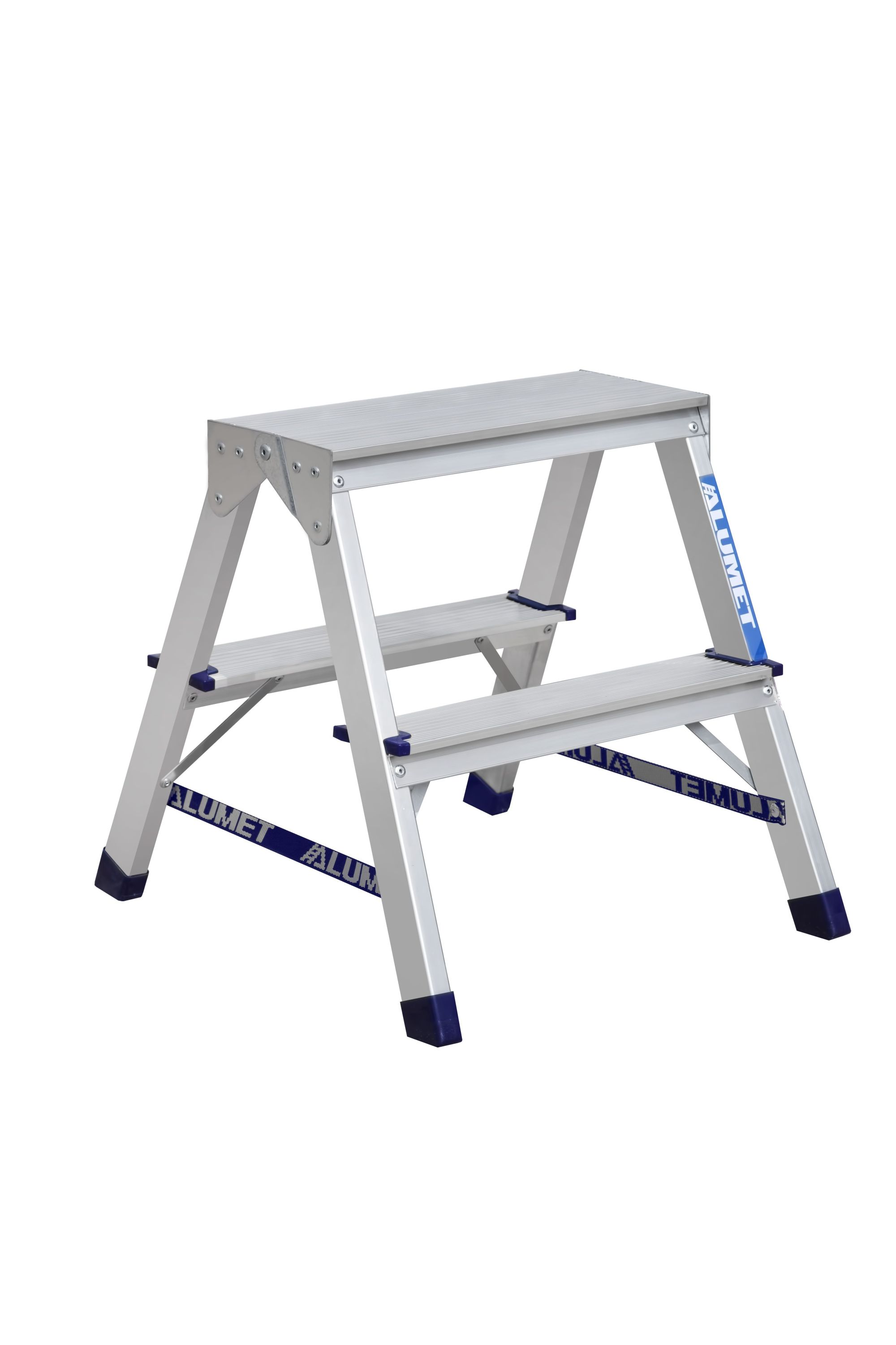 Двухсторонняя стремянка алюминиевая 2 ст ALUMET AD7202