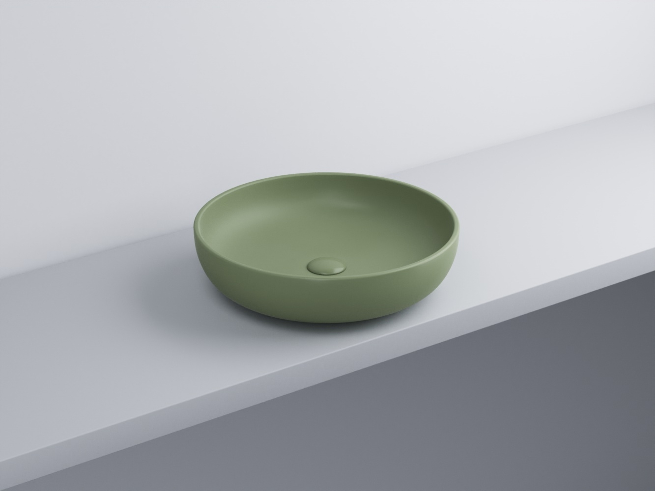 SHBA45-AG Накладная чаша без переливом ø45 cielo Shui Ceramica Cielo