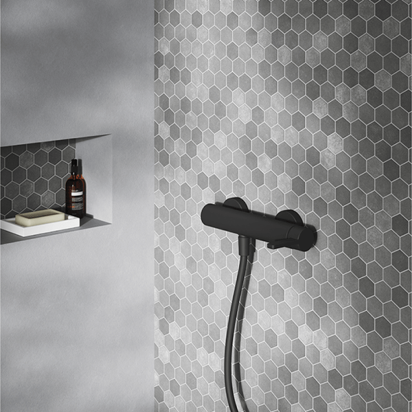 74328742 PREMIUM Черный смеситель для душа Черный GRB MIXERS AXIS - Вид №2