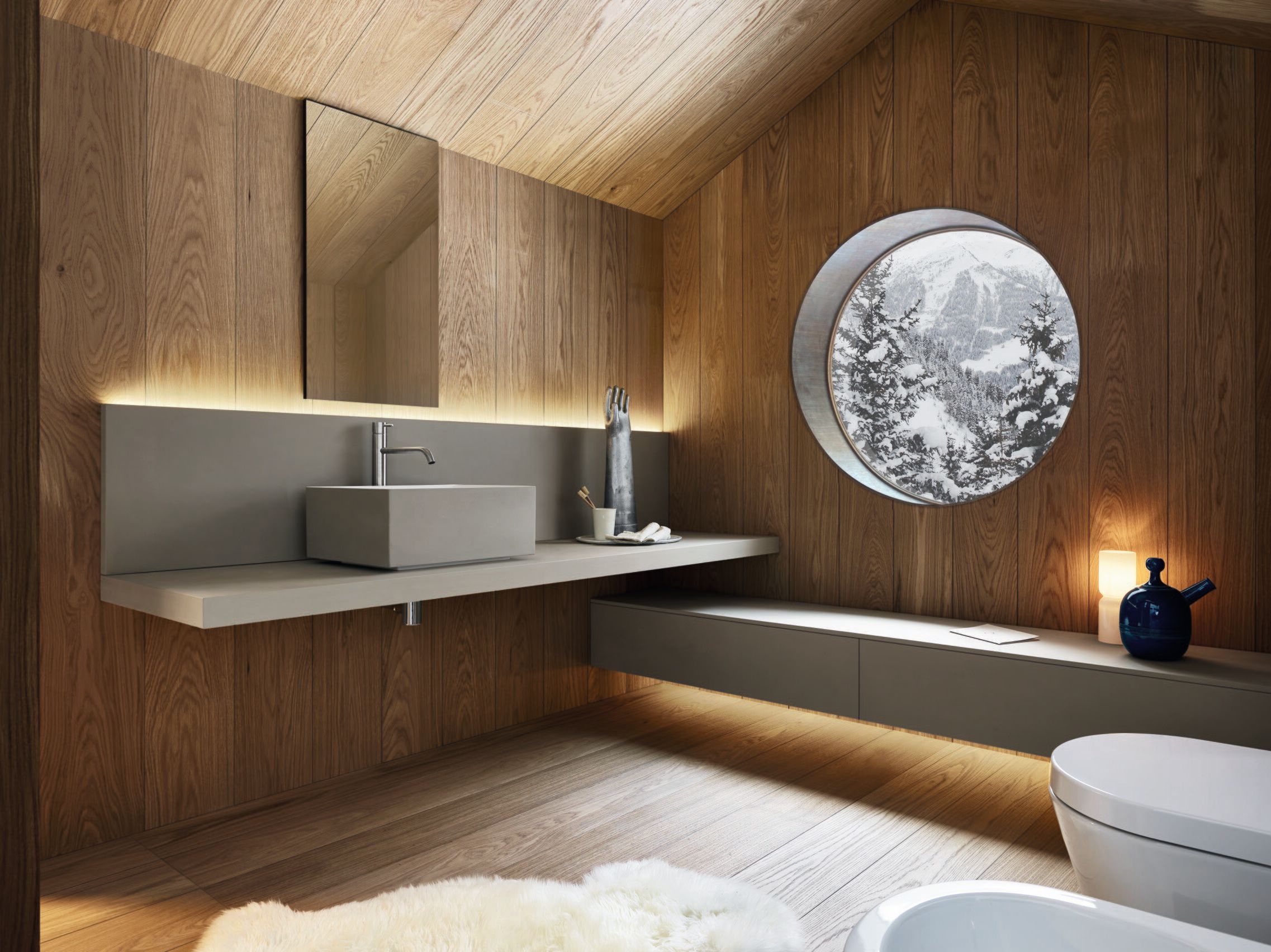 Полная мебель для ванной комнаты из керамических материалов Noorth синтез ARCH-00149472