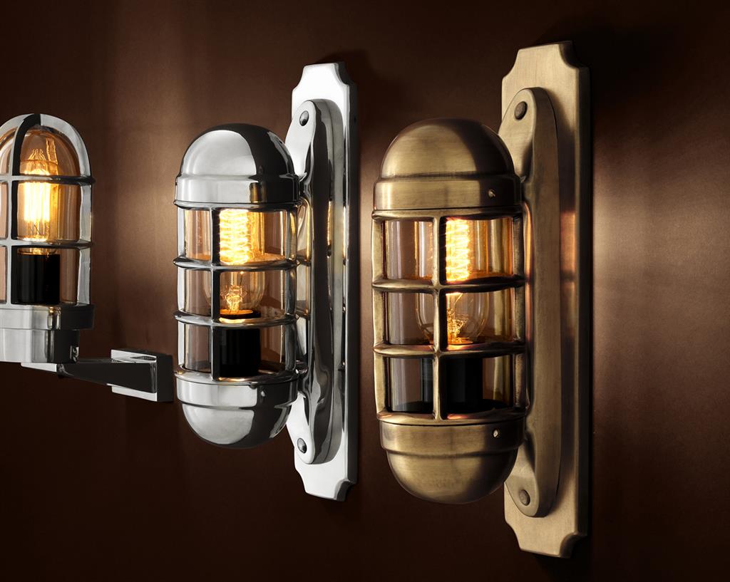 Бра 105901 от Eichholtz EICHHOLTZ ПОД СТАРИНУ, ФОНАРЬ 245403 Прозрачный;серебро  - Вид №3