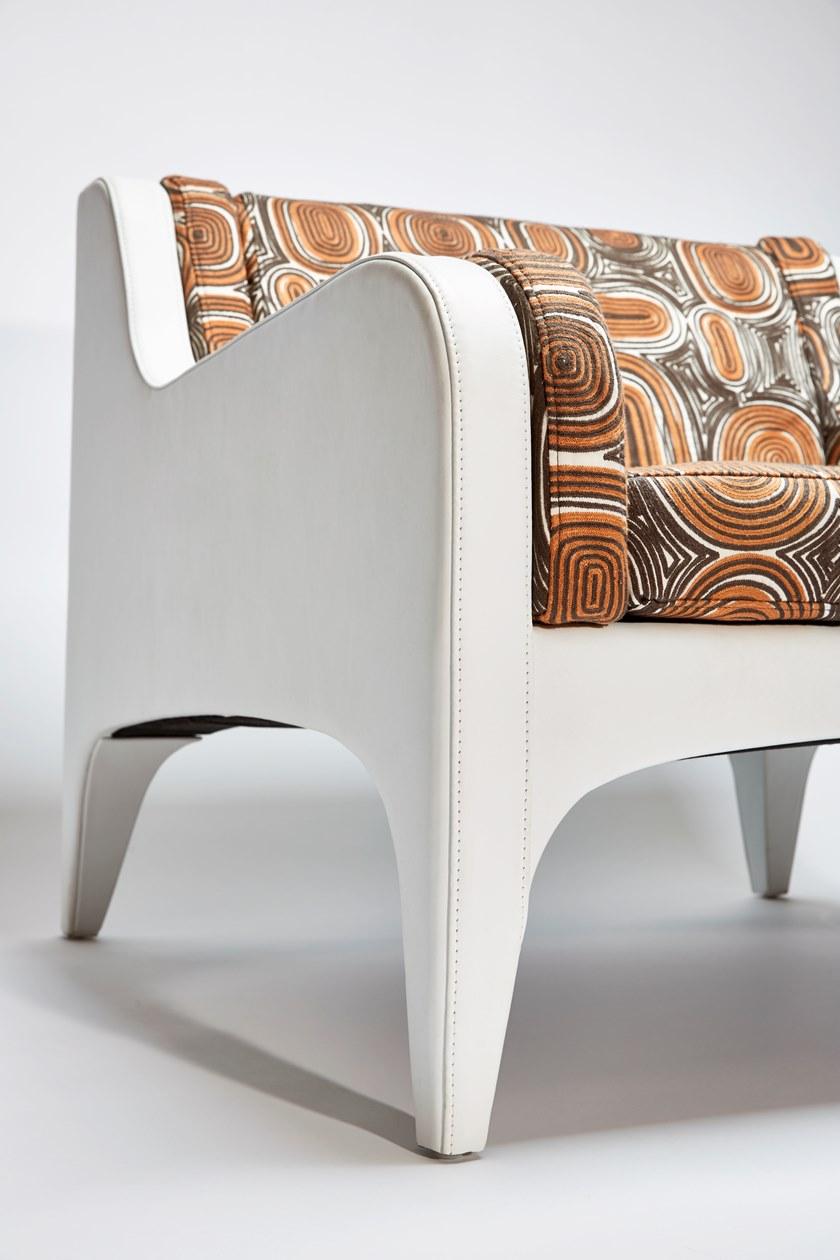 REDA AMALOU DESIGN Кресло из кожи и ткани sun-id-1399517 - Вид №8