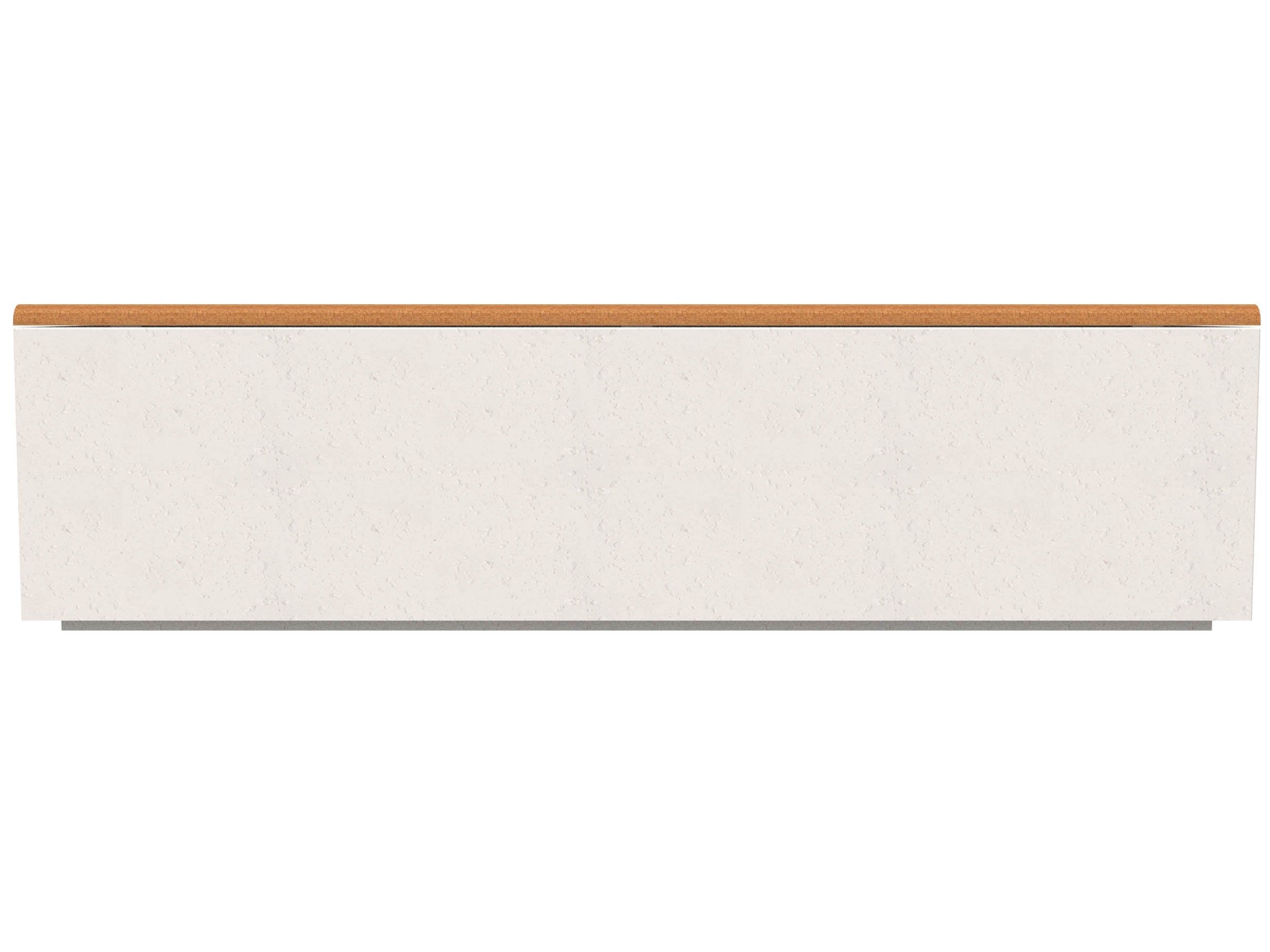 Бетонная скамья с планками из окумэ Lazzari Афина ARCH-00081475 - Вид №1