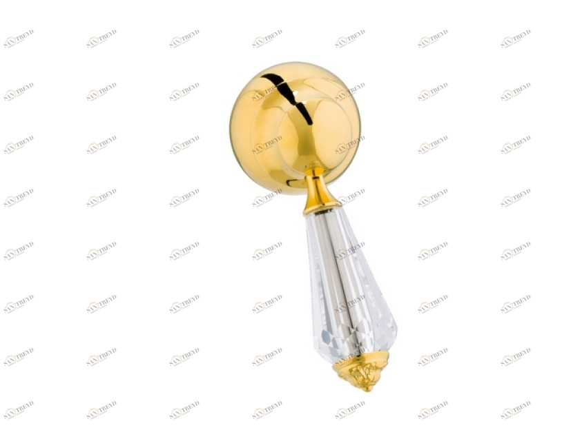 058047.F00.62 Комплект ручки Monolever с кристаллами Swarovski Сатин никель Mestre 