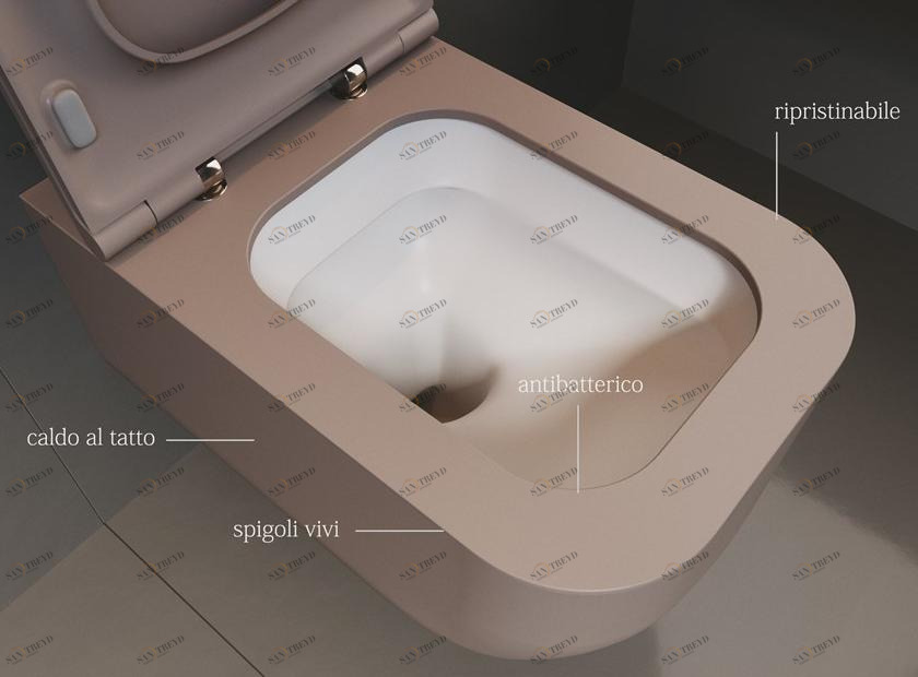 Подвесной унитаз настенный Белый SDR CERAMICHE Revolution® Италия sun-id-1502856