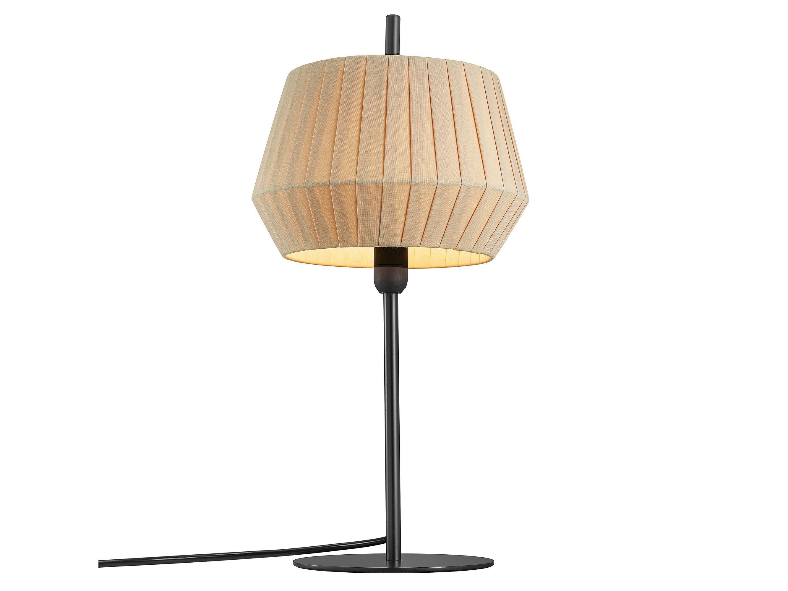 Металлическая настольная лампа с тканевым абажуром Nordlux Dicte ARCH-00055434 - Вид №1