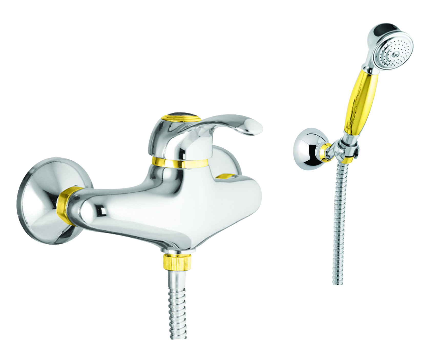 47CO5127 Смеситель для душа , хром-золото Fiore JAFAR 