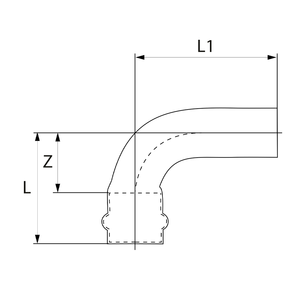 PS50011080000 Отводы Tece  - Вид №1