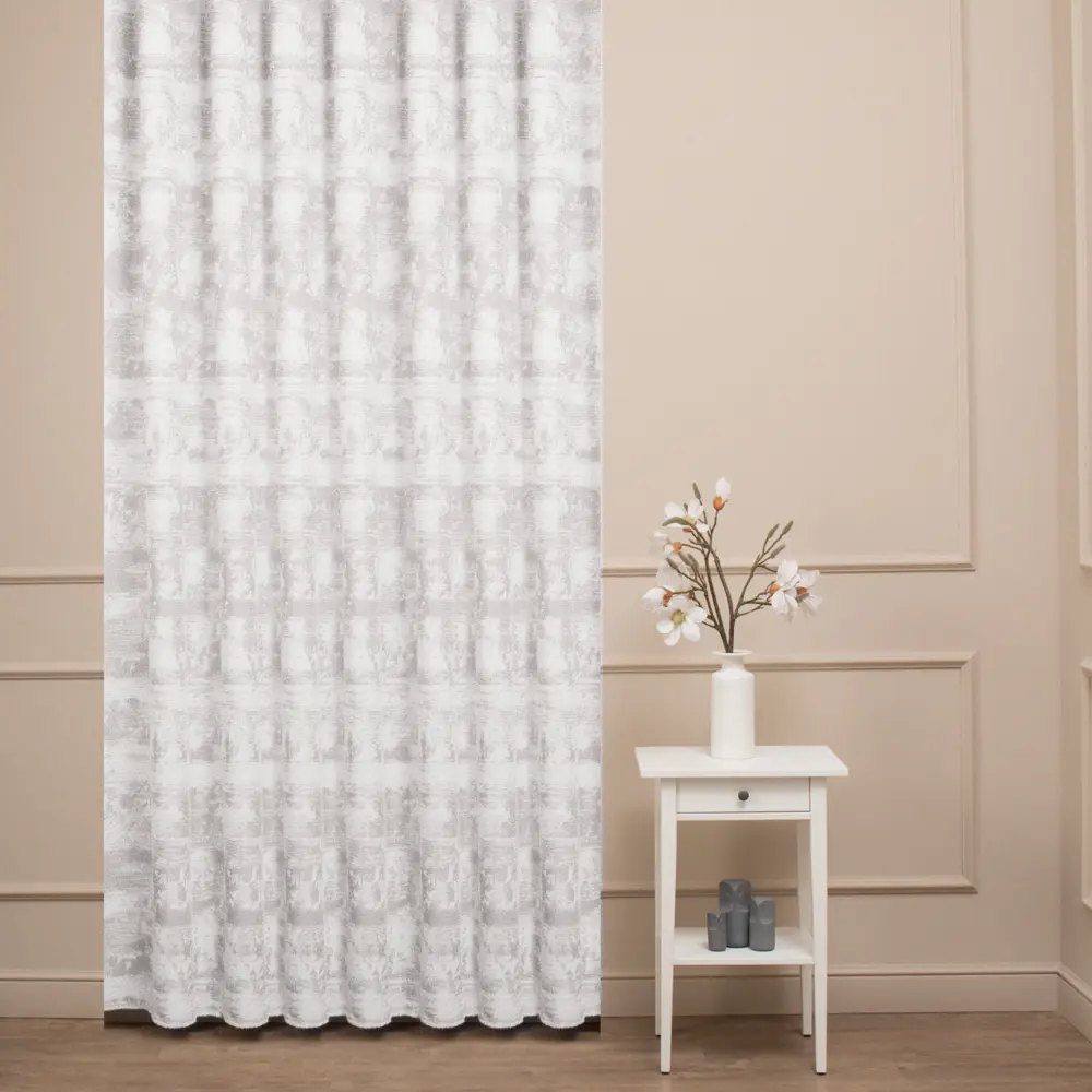 Ткань 1 п/м жаккард Ray 290 см 351 г/м² цвет светло-серый 89462564 STLM-2211267 TEX REPUBLIC 