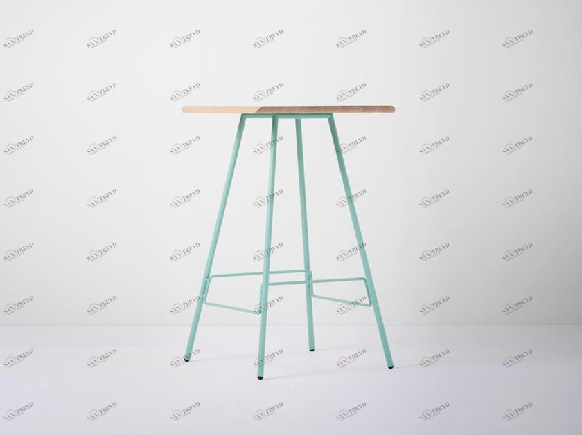 Gazzda Высокий квадратный стол из дуба Leina 097