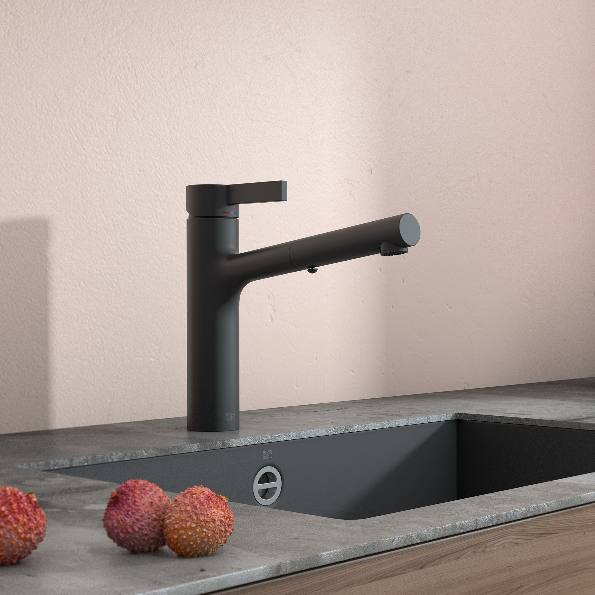 DORNBRACHT LYV Смеситель однорычажный, выдвижной, с функцией струи - Хром 33960110-00 - Вид №1