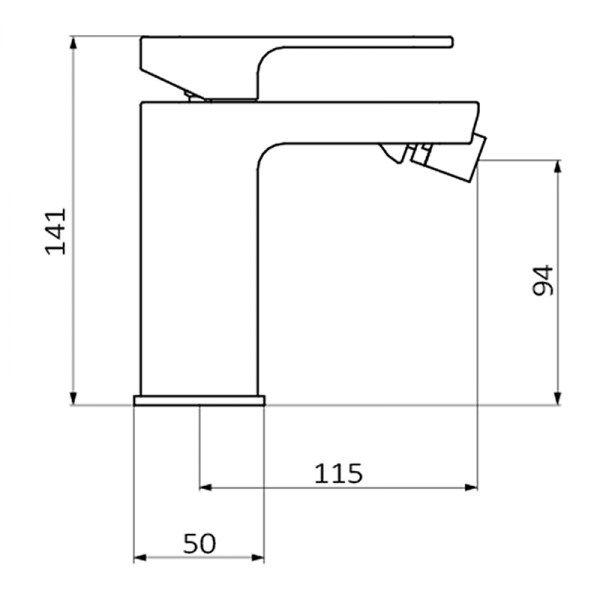 85710870 PREMIUM Биде Смеситель Chrome XL Awakening Хром GRB MIXERS  - Вид №1