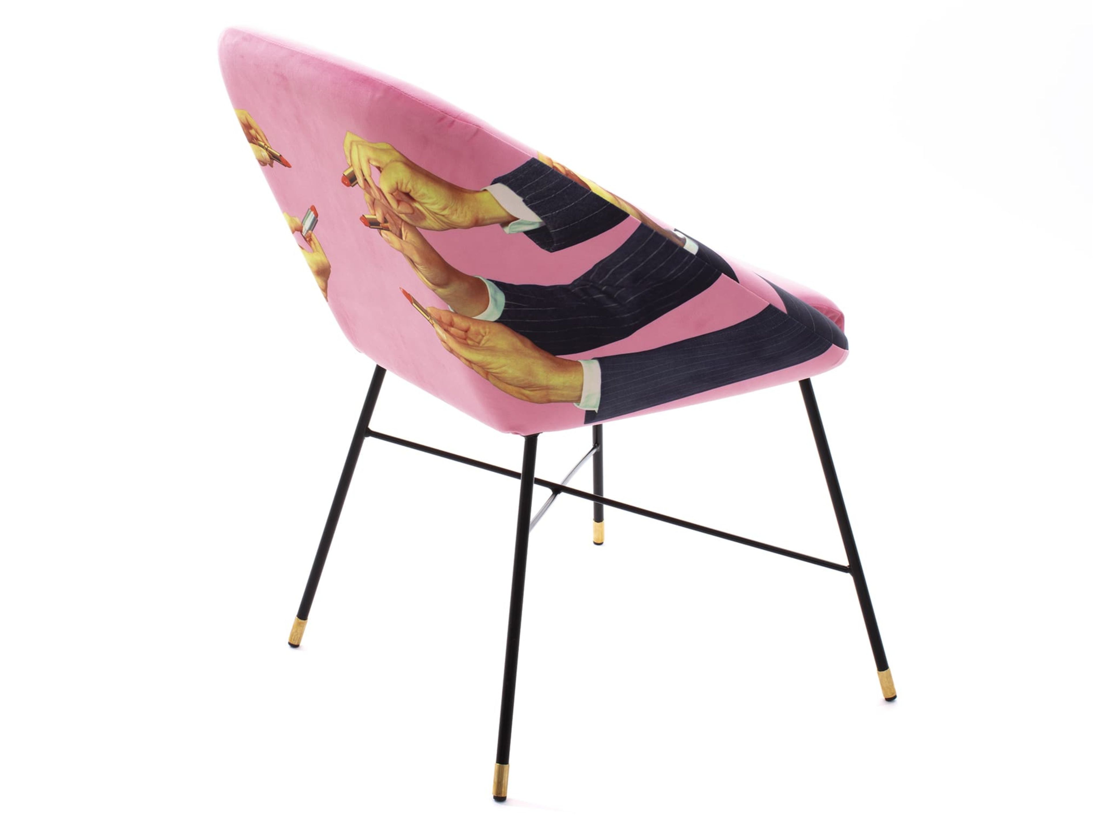 Мягкий тканевый стул с подлокотниками Seletti Seletti wears Toiletpaper ARCH-00087440 - Вид №5