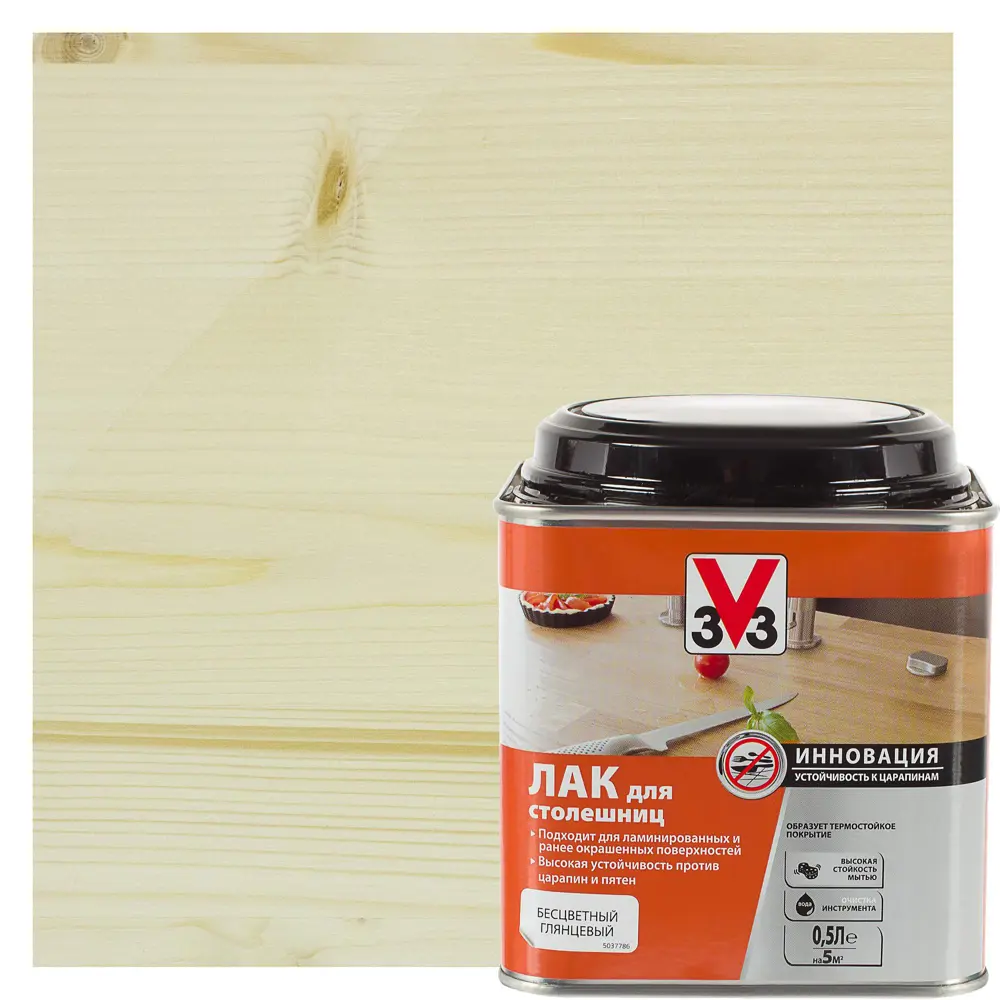 Лак для столешниц V33 бесцветный 0.5 л STLM-2136432