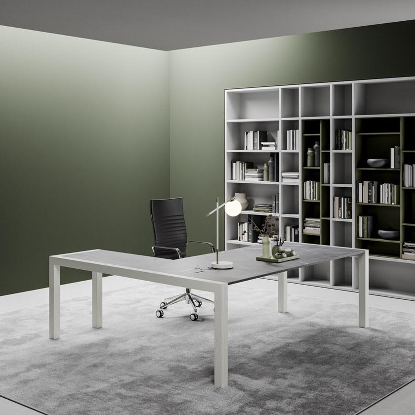 PROF Лакированный письменный стол для руководителей Extralight sun-id-1428220 - Вид №9