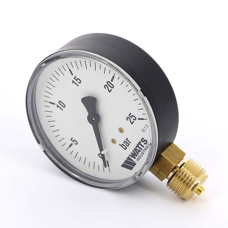 Манометр радиальный F+R200 1/2" 80 мм WATTS Ind 25 бар 10007795 - Вид №1