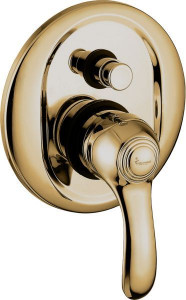 22019BR Внутристенный смеситель Harmony на  выхода, цвет бронза