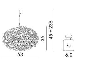 Светодиодный подвесной светильник из инженерного пластика Kartell BLOOM ARCH-00153170 - Вид №24