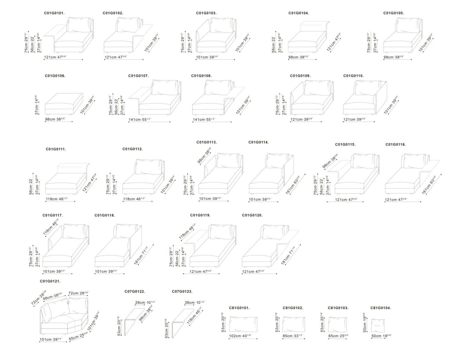 Кожаный модульный диван CAMERICH BLOOM ARCH-00098018 - Вид №2