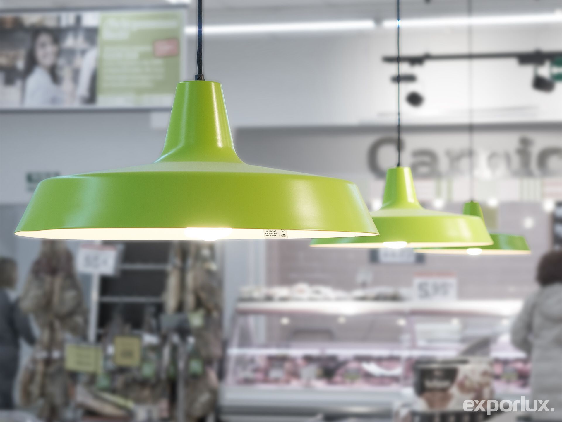 Термокрытый алюминиевый подвесной светильник Exporlux HAT SU ARCH-00090099 - Вид №1