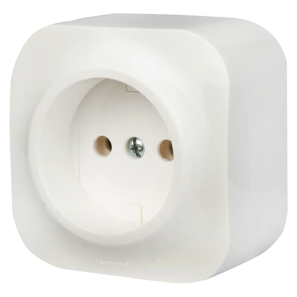 Розетка Legrand Quteo для открытой проводки без заземления 16150290 STLM-0006594 - Вид №1