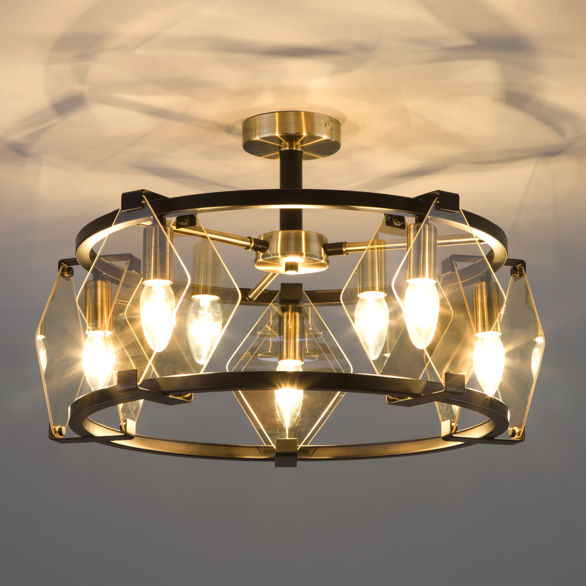 Eurosvet Aragon - потолочный светильник в стиле лофт с 5 плафонами 85049518 STLM-0057893 - Вид №2