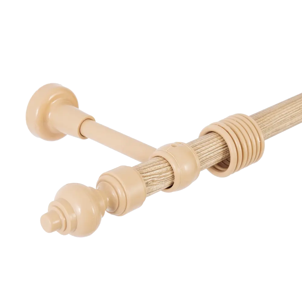 Карниз настенный РУССКИЕ КАРНИЗЫ для штор 200 см цвет бежевый 86946173