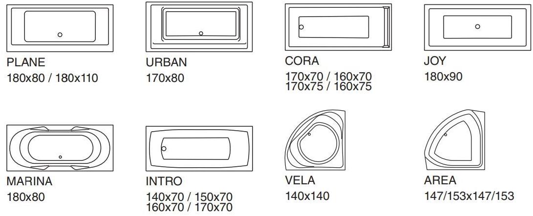 Hidrobox 2-х местная треугольная встроенная ванна Imagine sun-id-1364382 - Вид №2