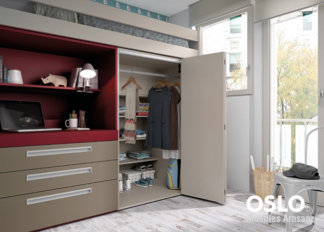 103142 Детская комната с двухъярусной кроватью Ambiente 43 Arasanz Oslo Santreyd - Вид №3