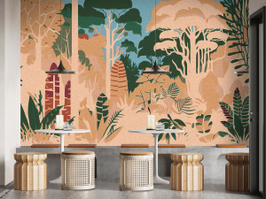 Обои с рисунком с цифровой печатью