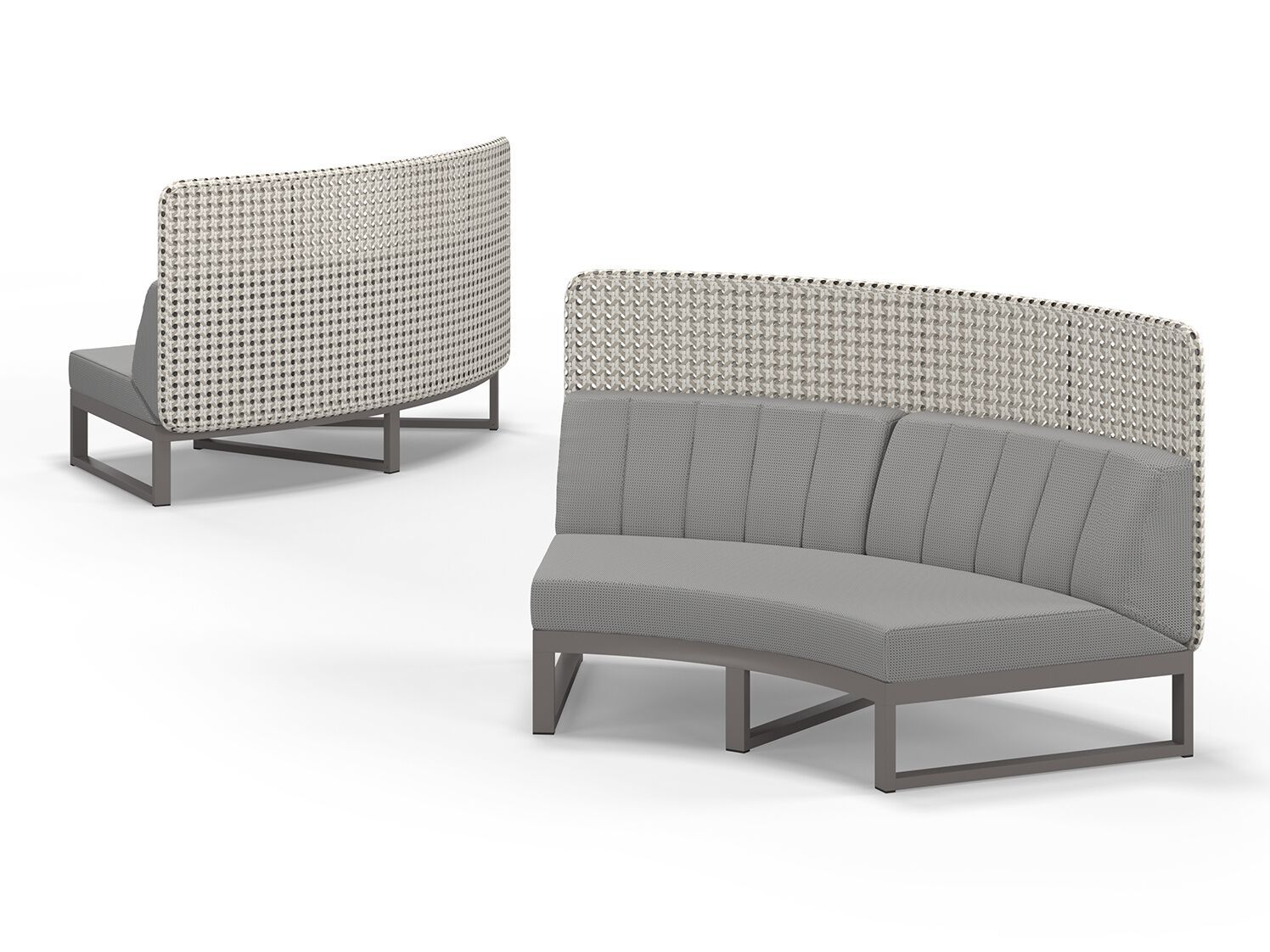 Модульный изогнутый садовый диван с высокой спинкой MAMAGREEN Munia ARCH-00046147 - Вид №4