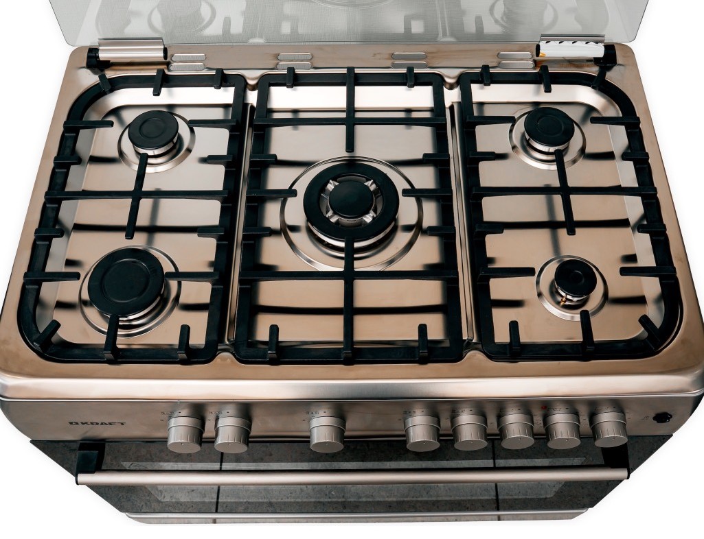 5351538 Газовая плита Kraft KF-FSK9407AEXI серый STDN-0090546 - Вид №3