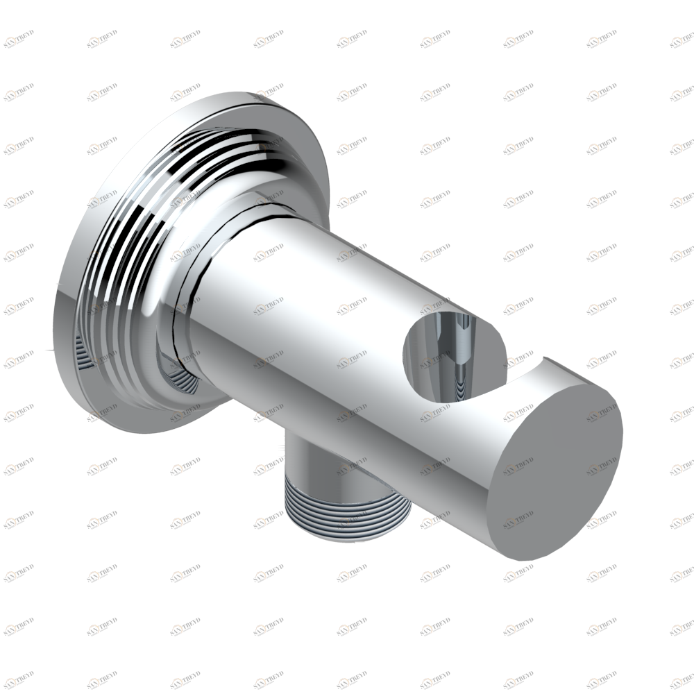 U9G-53L Вывод встраиваемый в стену с крючком Thg-paris West coast с ручками-крестиками с белым ониксом Хром U9G-53L CAT.A