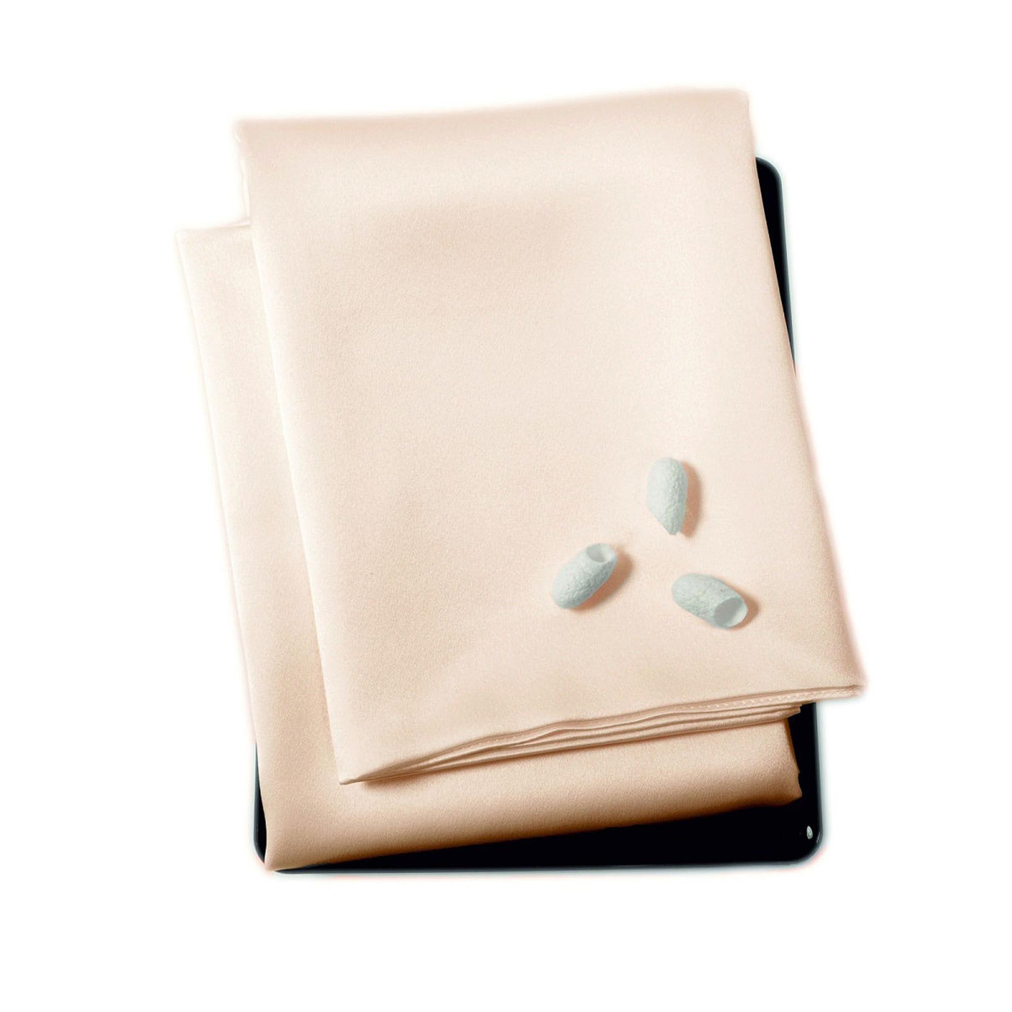 Наволочка princess57peach, 70x50 см, шелк, 1шт, цвет персиковый SILK MANUFACTURE 90520670