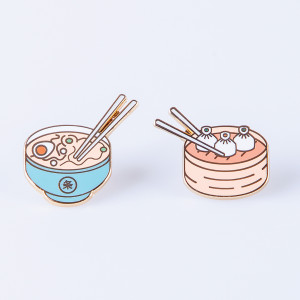DYPINSASF Набор из 2-х металлических булавок pinaholic asian food Doiy