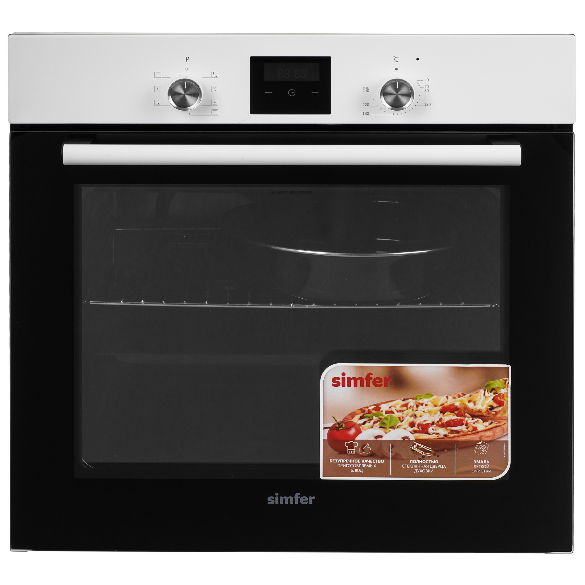 9280277 Духовой шкаф электрический Simfer B6EW56070 + Варочная поверхность газовая Simfer H60N41W571 STDN-0000855 - Вид №1