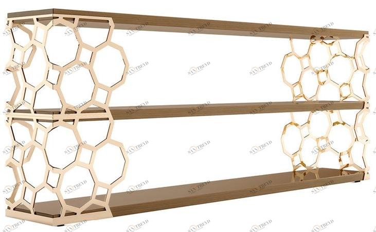 VOLPI Прямоугольная консоль с полками Luigi volpi Lv-28002