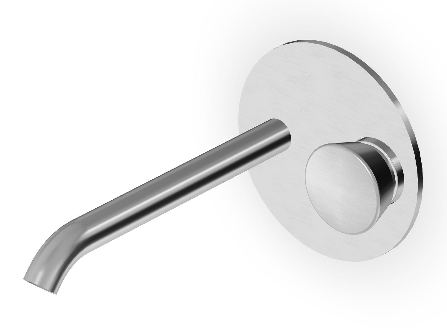 Смеситель для раковины из нержавеющей стали с пластиной Zucchetti Sablier ARCH-00119546 - Вид №1