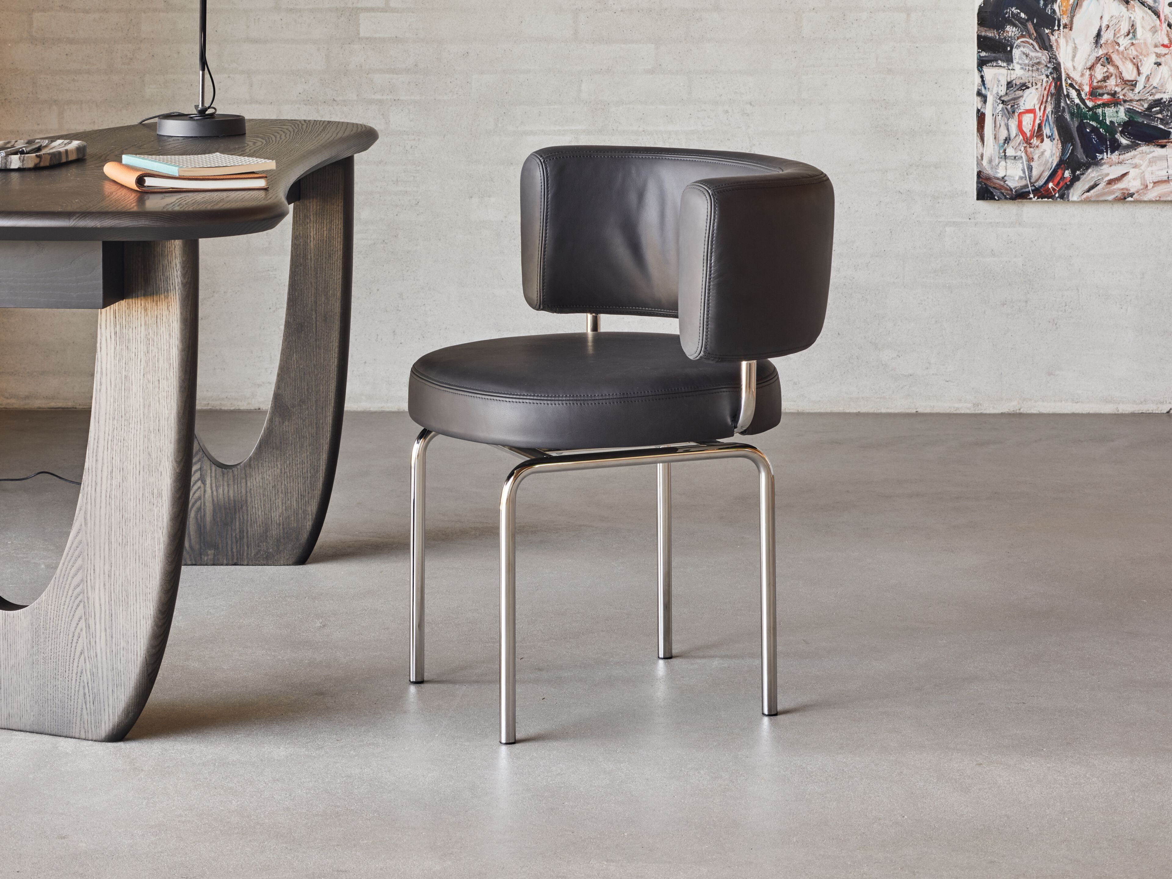 Кожаный поворотный стул more Oso ARCH-00109685