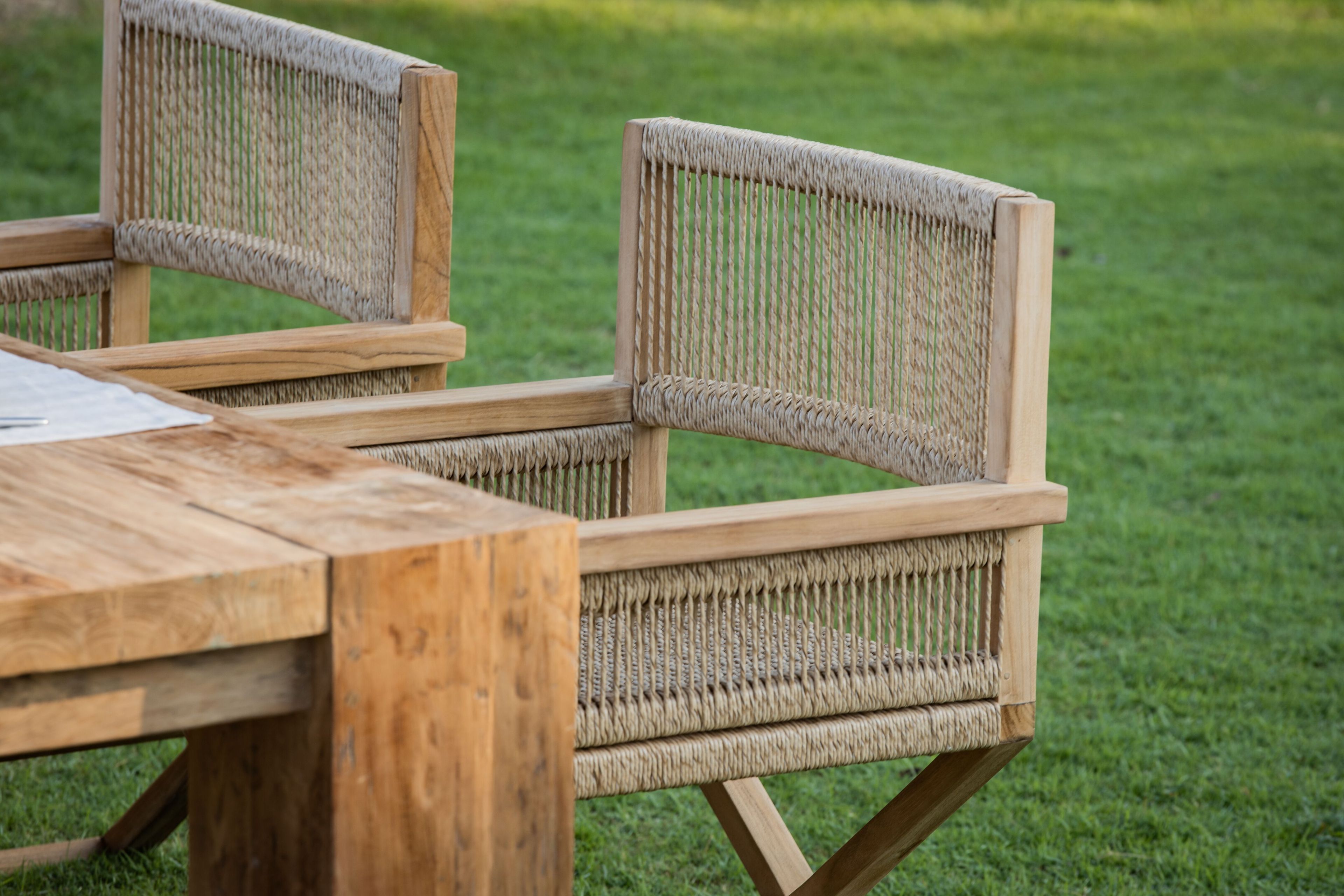 Стул для сада из тикового дерева cbdesign X ARCH-00147771 - Вид №1