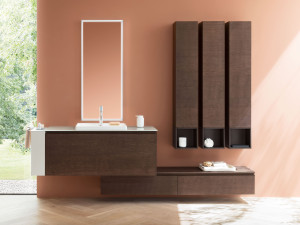 Подвесной умывальник из гидро-масляного шпона