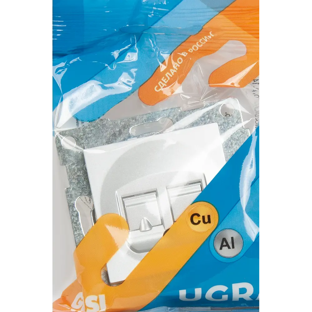 GUSI Electric — встраиваемая компьютерная розетка RJ45 в серебристом корпусе 83864429 Ugra STLM-0045211 - Вид №5
