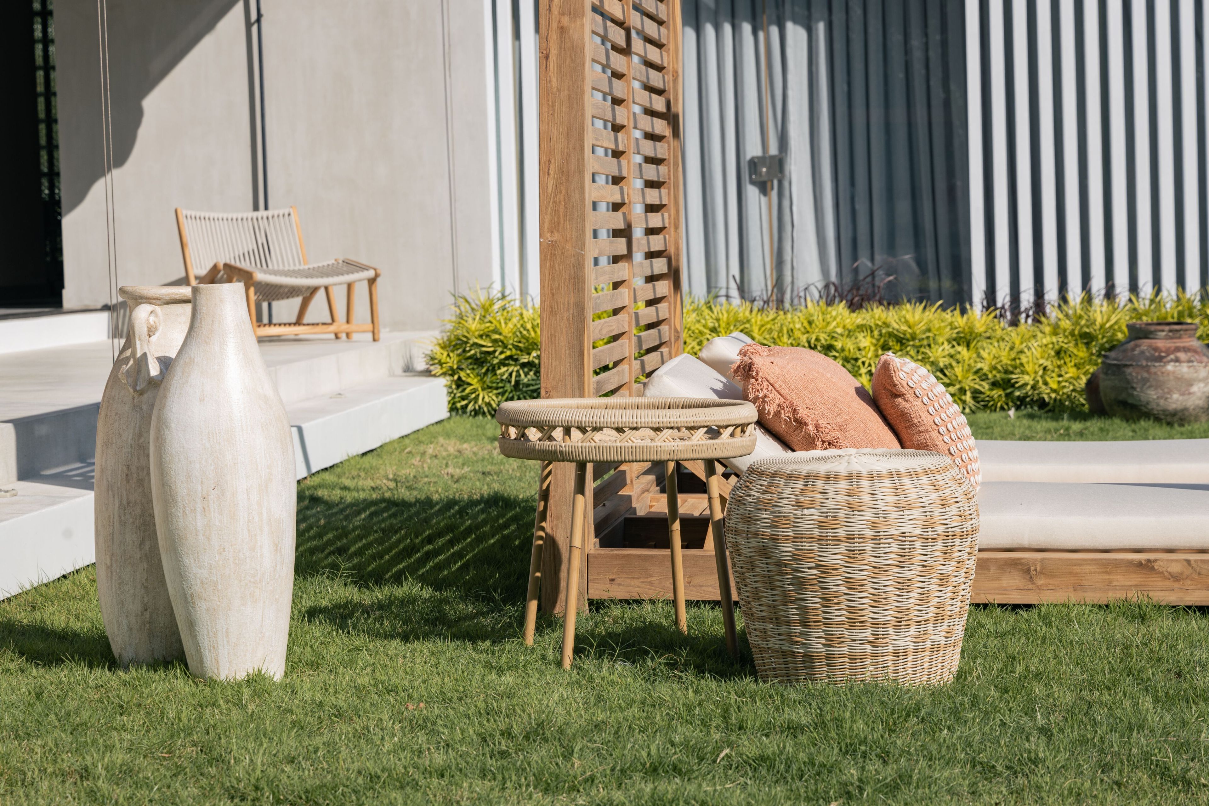 Круглый журнальный столик из синтетического волокна cbdesign Agadir ARCH-00074831 - Вид №3