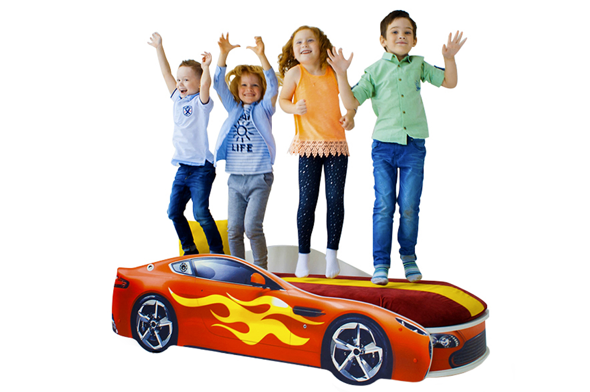 Детская кровать-машина "Бондмобиль" красная БЕЛЬМАРКО  326763 Красный Santreyd  - Вид №3