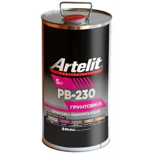 Грунтовка для сухих и влажных помещений Artelit PB-230 прозрачная 5 кг 89405833 STLM-2078853